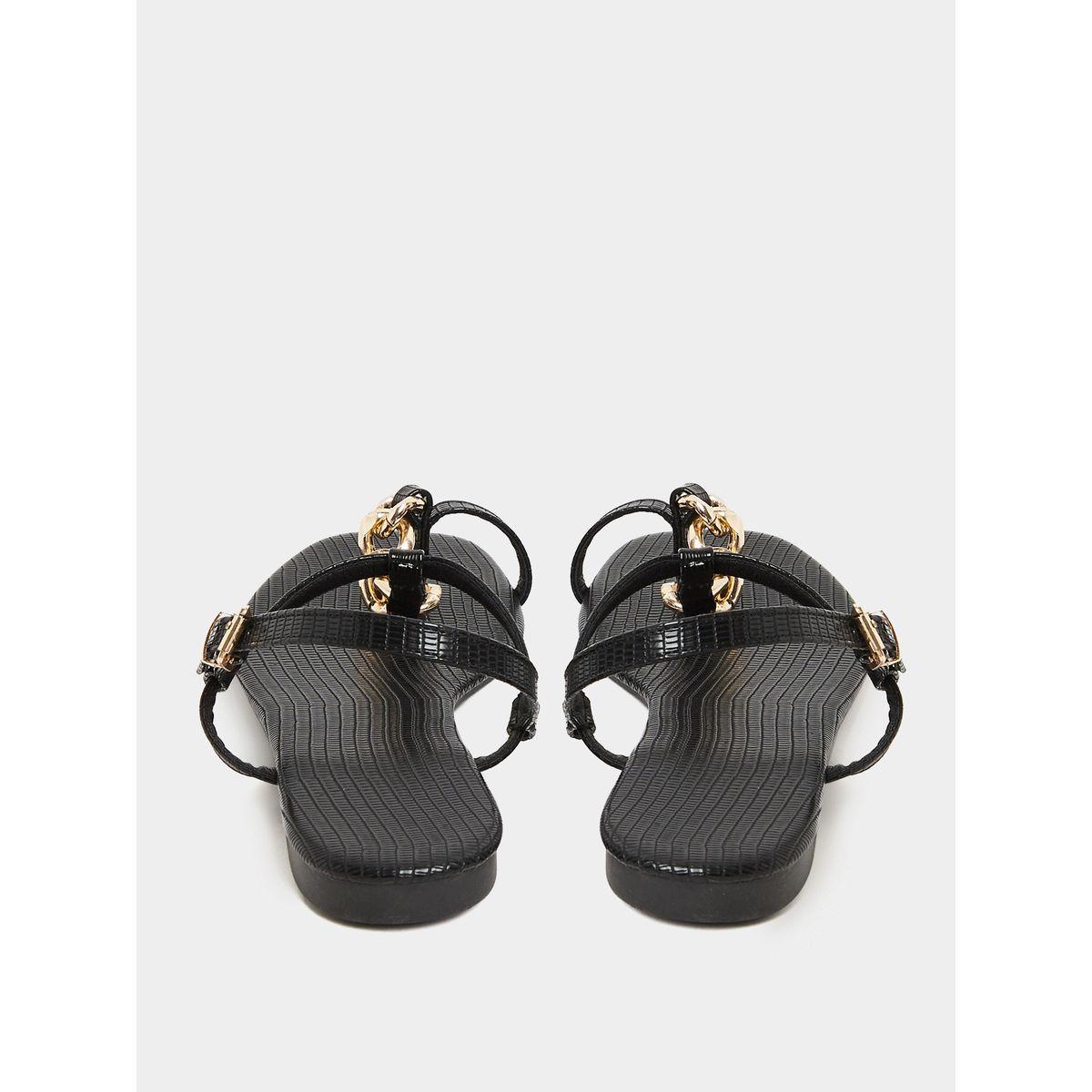 صندل فلات بتفاصيل بارزة الملمس-women-shoes-sandals-flats-image-4
