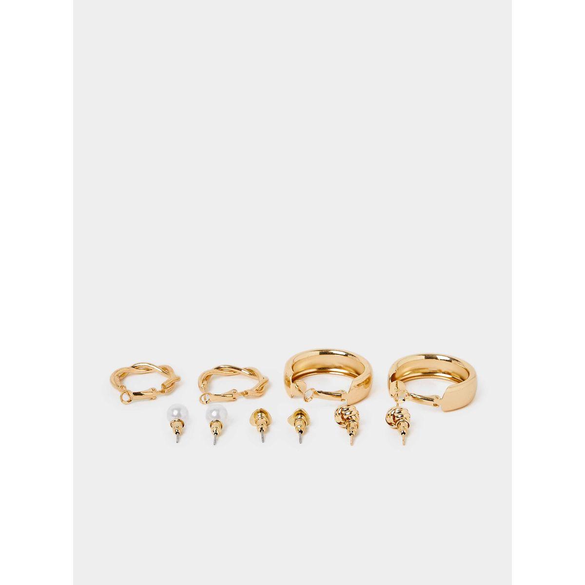 مجموعة من 6 أقراط عصرية-women-watchesandjewellery-jewellery-earrings-image-3