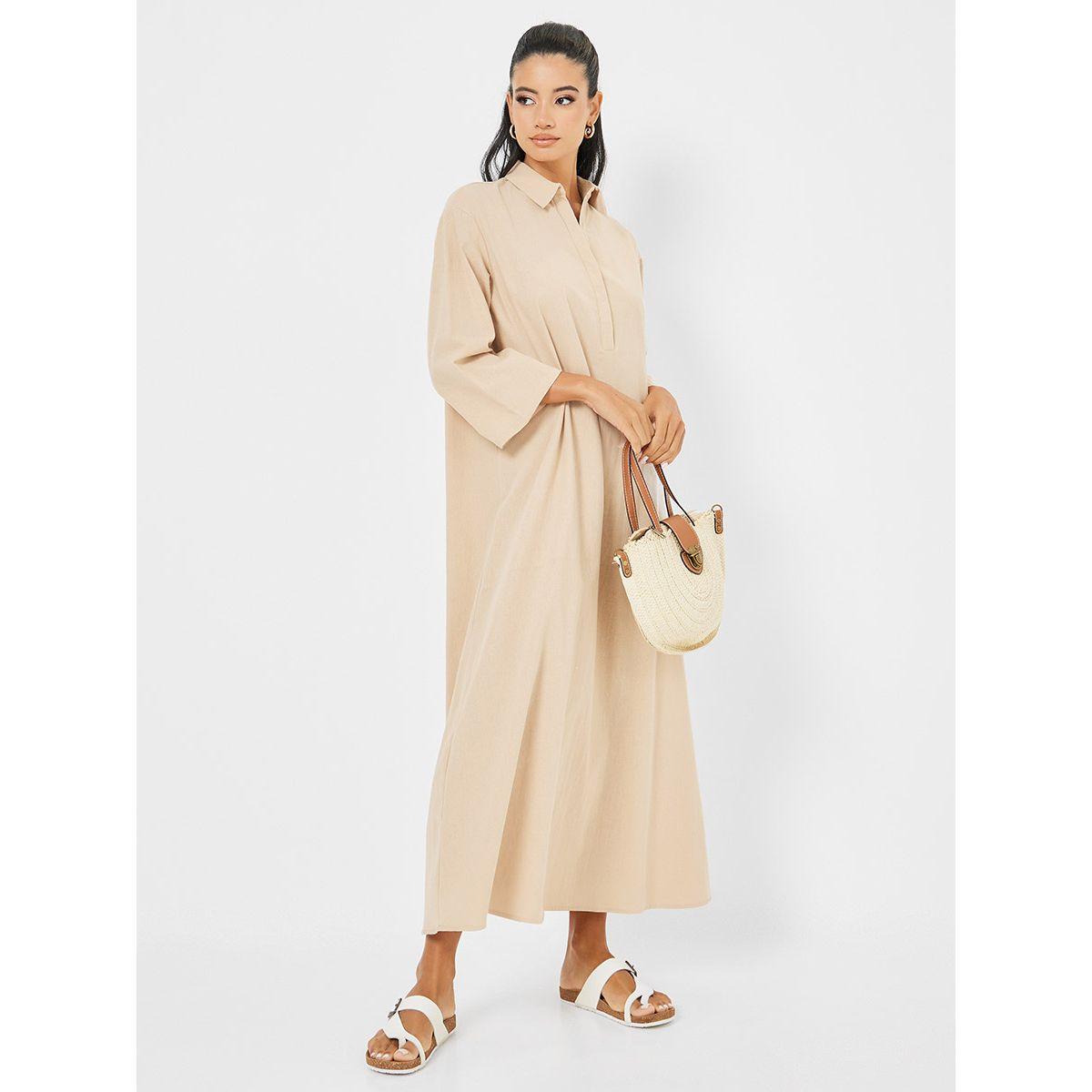 جلابية بياقة وأزرار غلق-women-arabicclothing-jalabiyas-image-5
