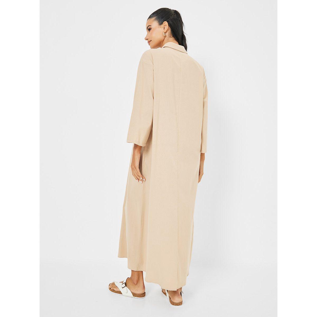 جلابية بياقة وأزرار غلق-women-arabicclothing-jalabiyas-image-1