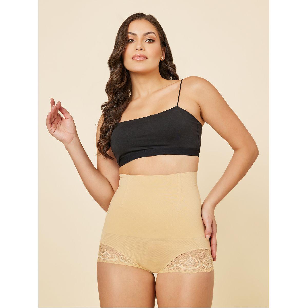 Styli Lace Trim Full Shaping Brief-women-clothing-lingerie-shapewear-image-1