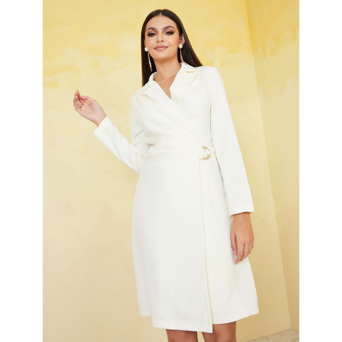 Styli Notch Lapel Wrap Blazer Knee Length Dress-women-clothing-dresses-image-1