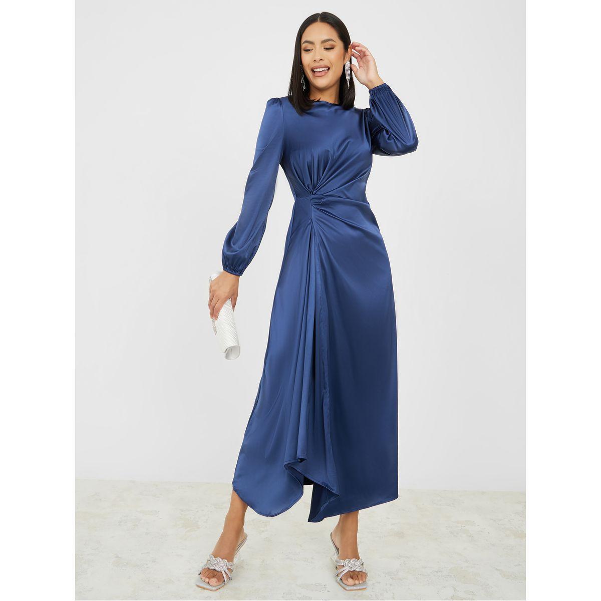 فستان طويل بحواف غير متماثلة الطول-women-clothing-dresses-image-1