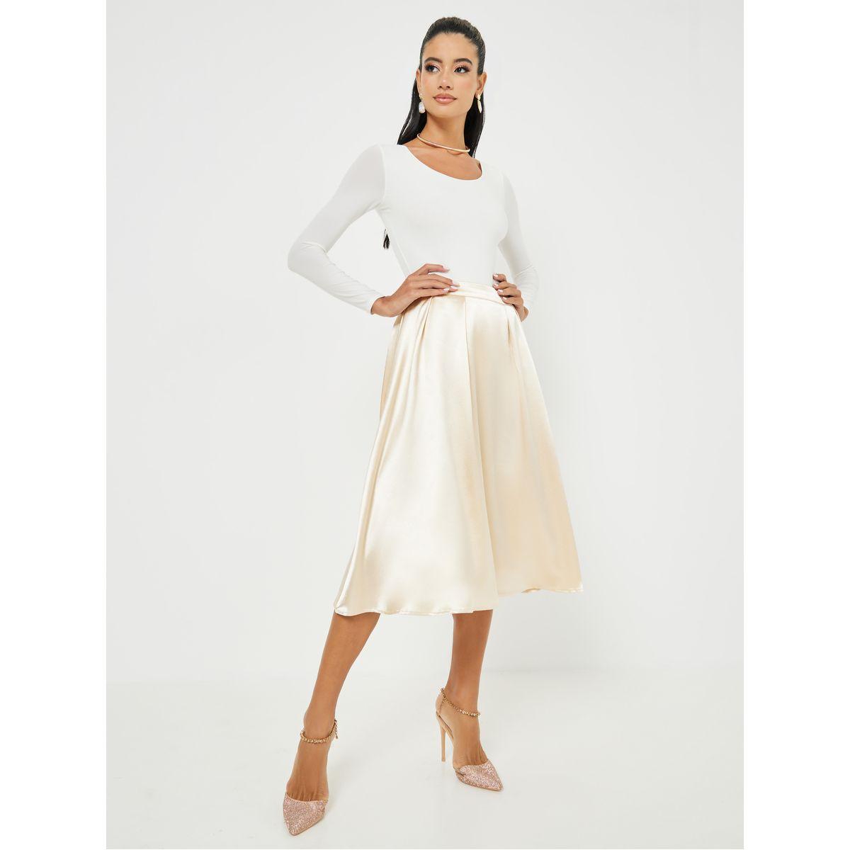 Silk midi skirt outlet 00