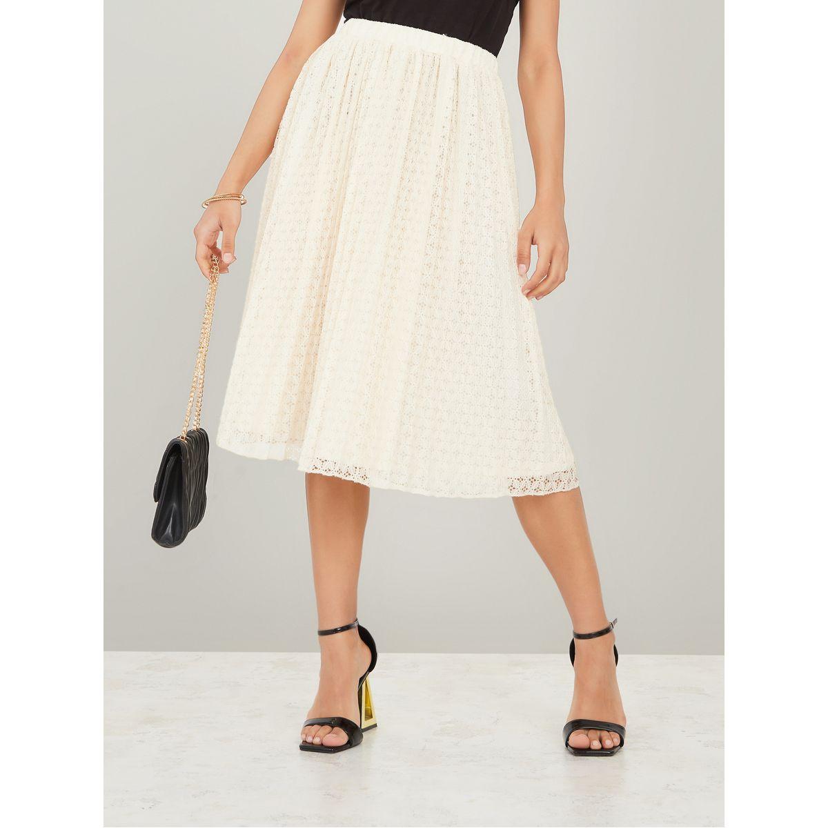 Styli Self Design A-Line Midi Skirt-women-clothing-bottoms-skirts-image-1