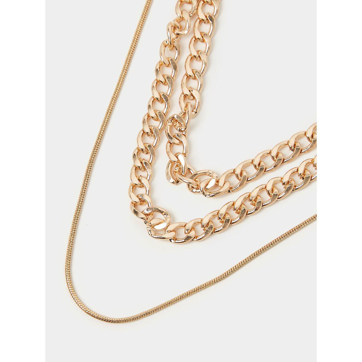 Styli Chain Link Layered Necklace-women-watchesandjewellery-jewellery-necklacesandpendants-image-2