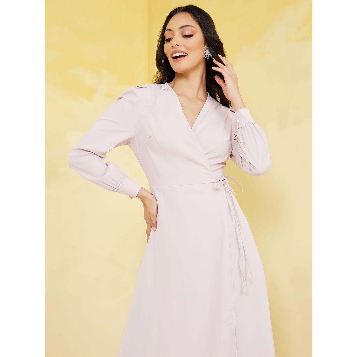 Styli Long Sleeves Plain Wrap Maxi Dress-women-clothing-dresses-image-2