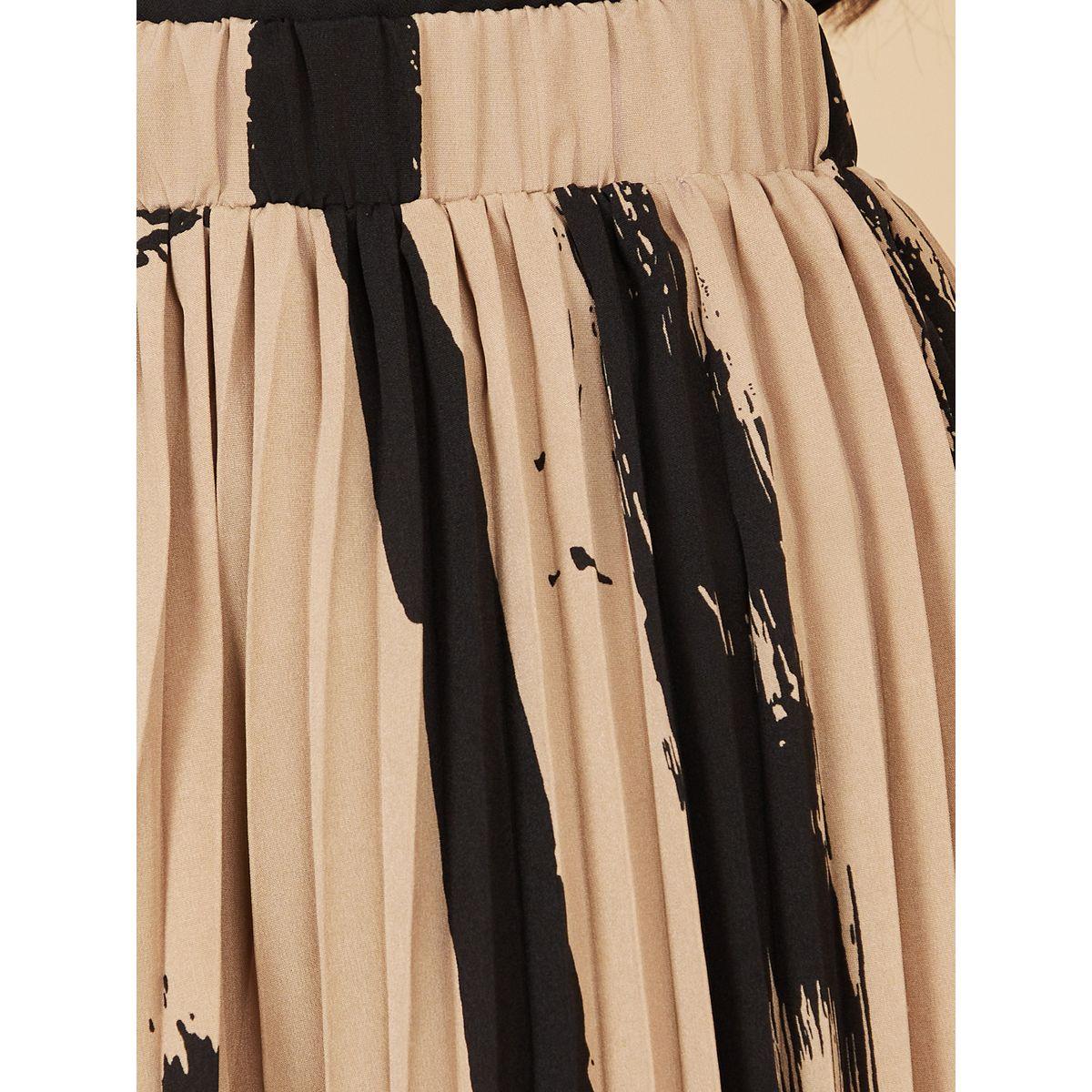 Styli Pleated Printed Skirt-women-clothing-bottoms-skirts-image-3