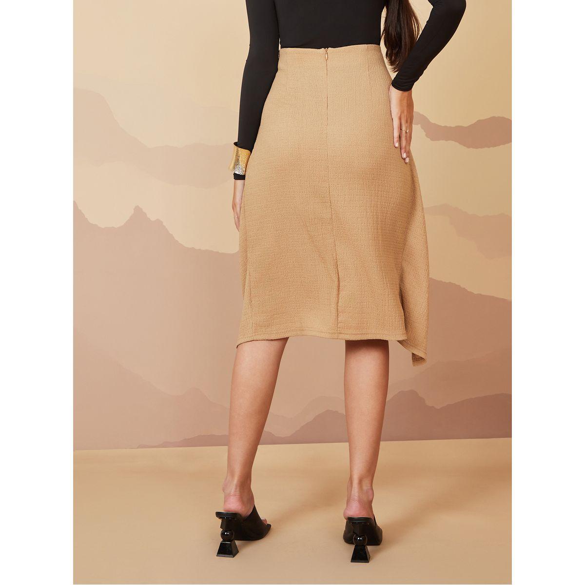 تنورة بطول الركبة مزينة بعقدة-women-clothing-bottoms-skirts-image-4