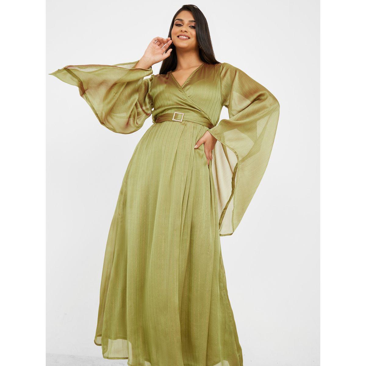 فستان طويل بحزام خصر-women-clothing-dresses-image-1