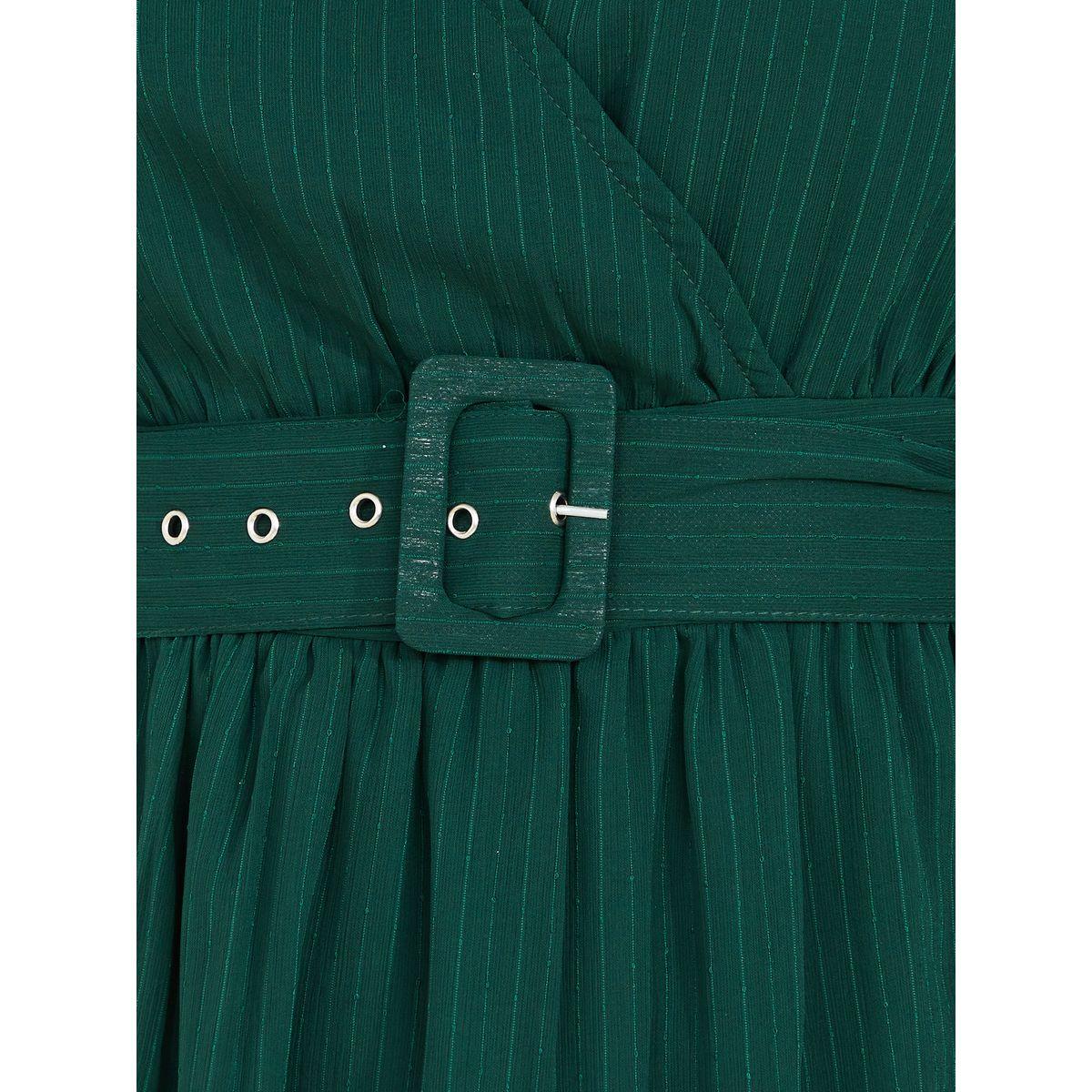 Styli Bell Sleeve Lurex Layered Midi Dress-women-clothing-dresses-image-3
