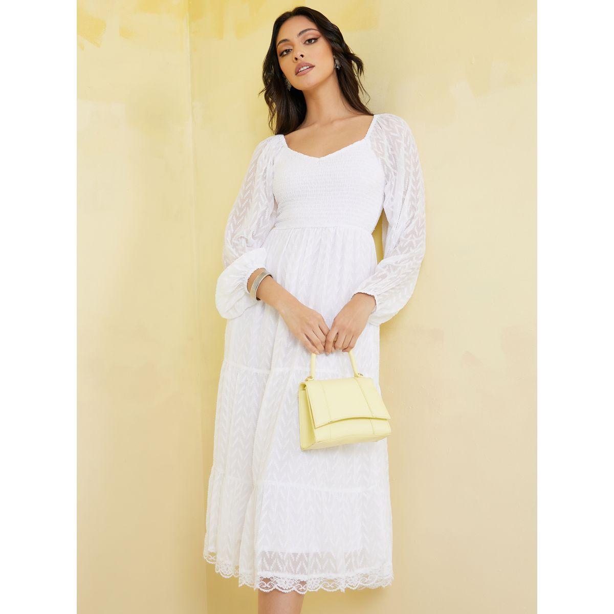 فستان ميدي بياقة على شكل قلب-women-clothing-dresses-image-1