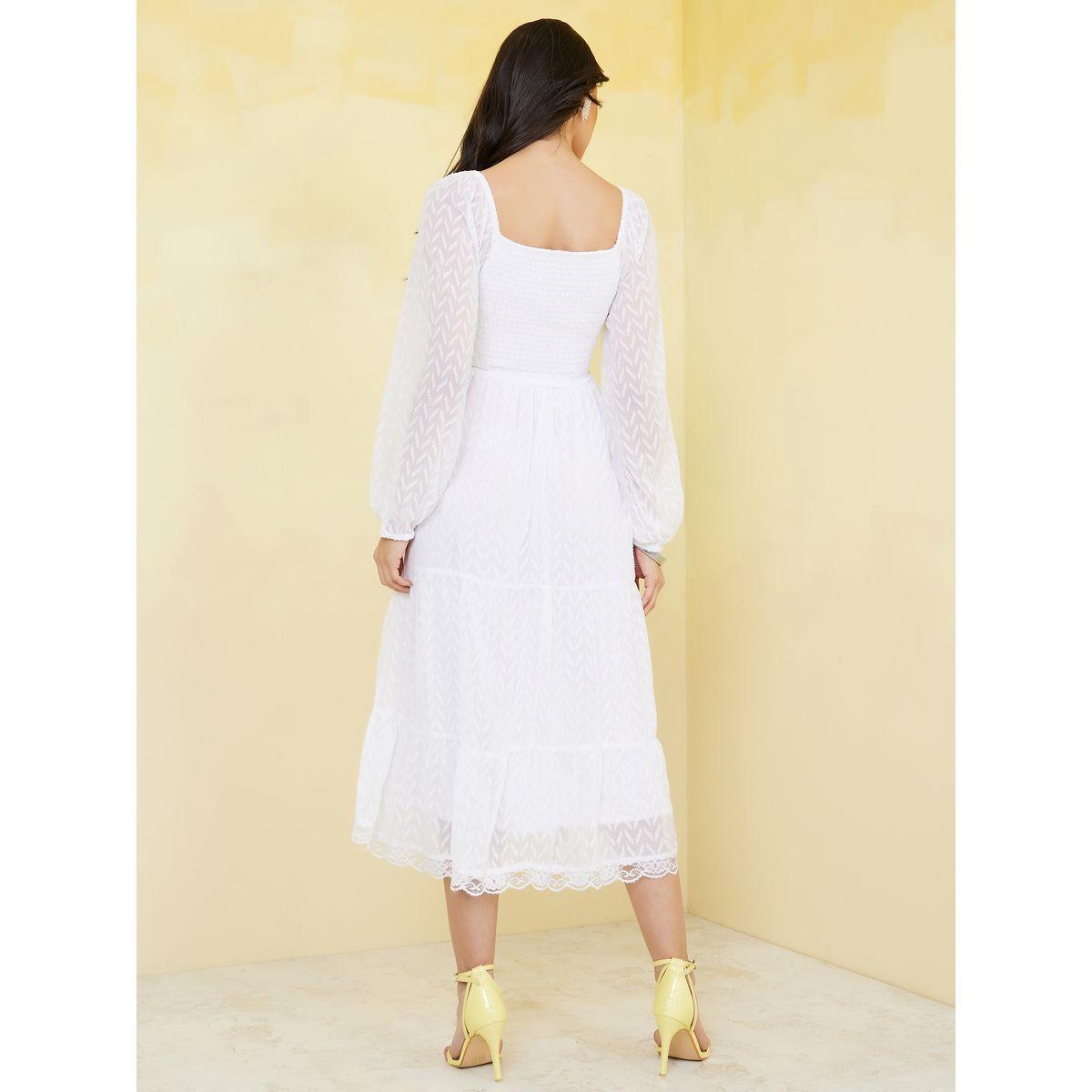 فستان ميدي بياقة على شكل قلب-women-clothing-dresses-image-4