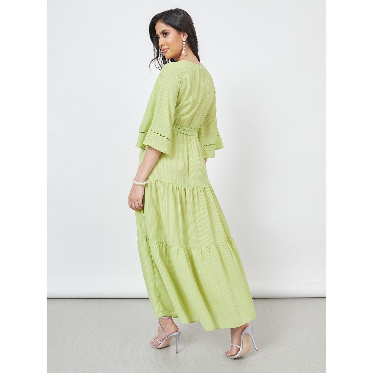 Styli Tie Up Neck Tiered Maxi Dress-women-clothing-dresses-image-4