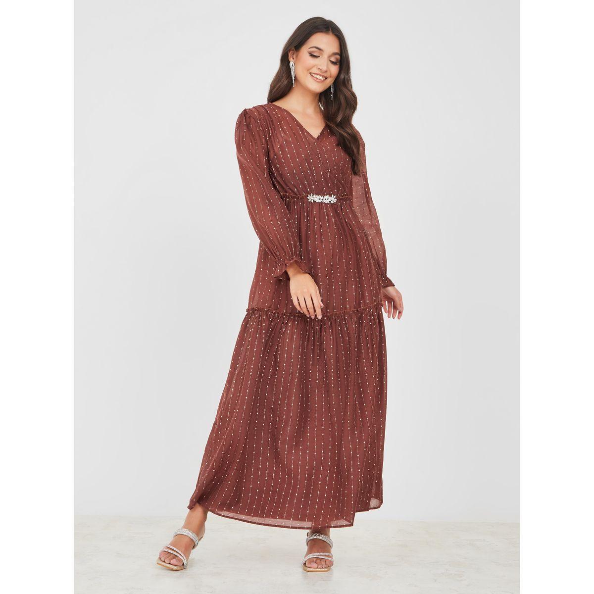 Styli Embellished Tiered Maxi Dress-women-clothing-dresses-image-1