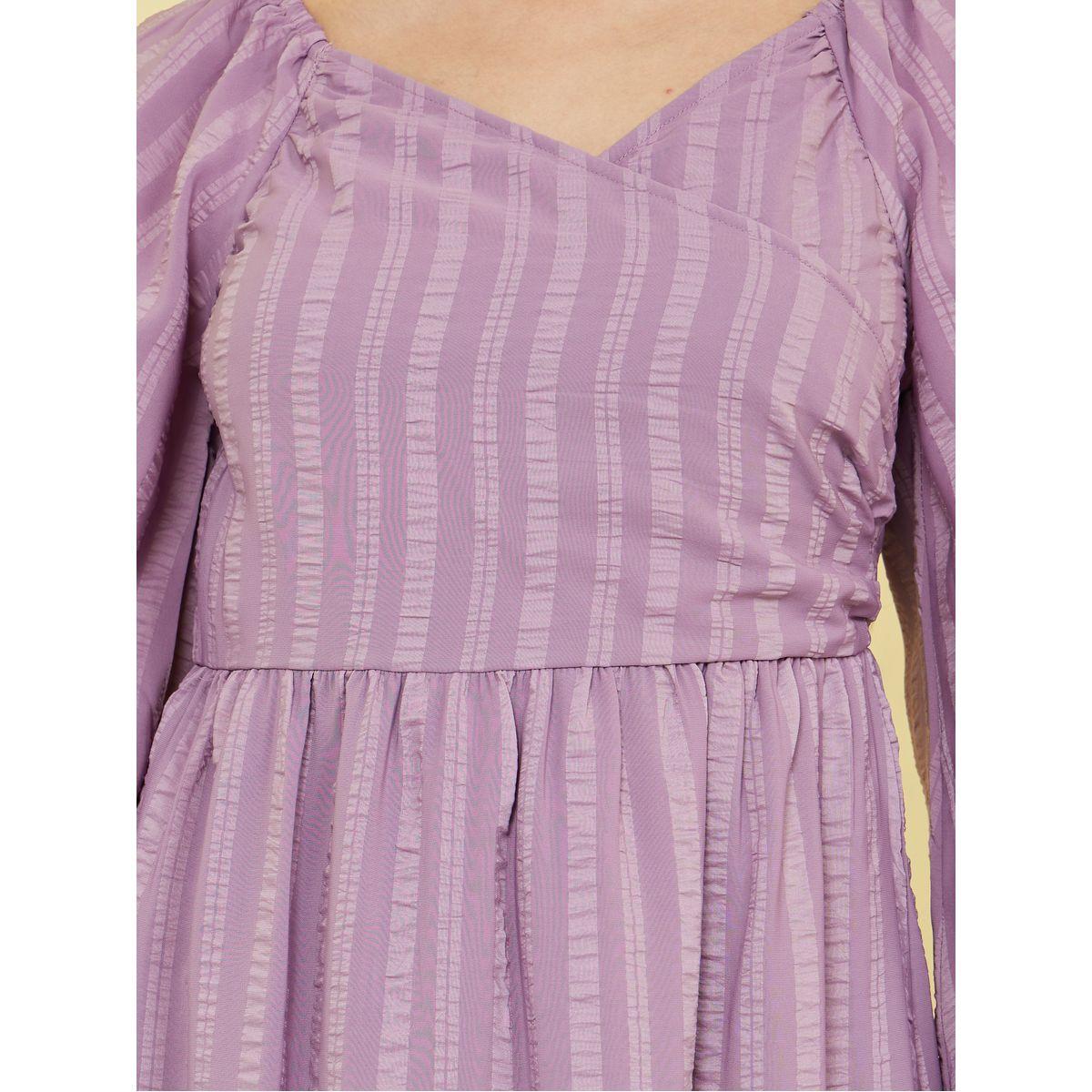 Styli Striped V Neck Tiered Maxi Dress-women-clothing-dresses-image-3