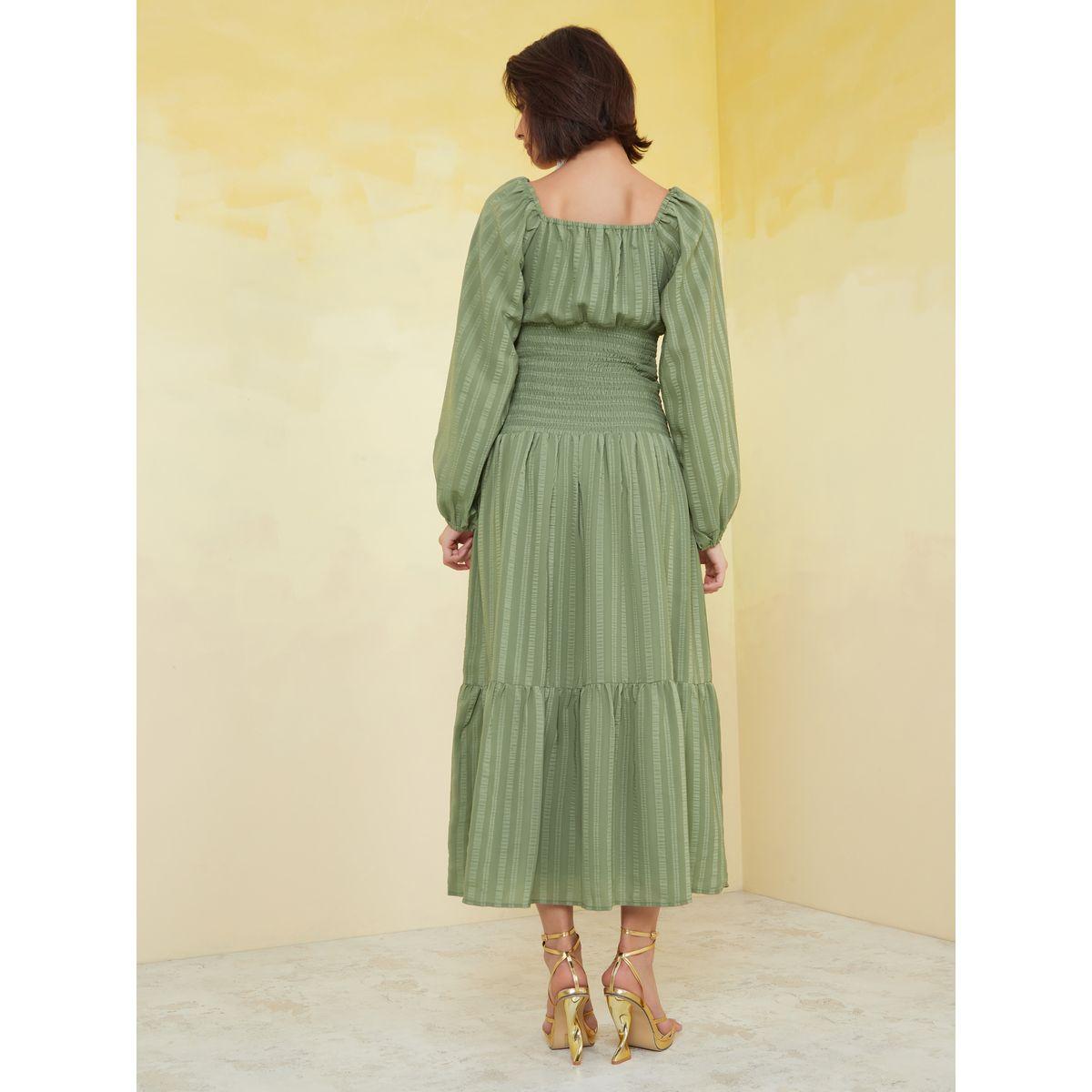 فستان طويل بتفاصيل بارزة الملمس-women-clothing-dresses-image-4