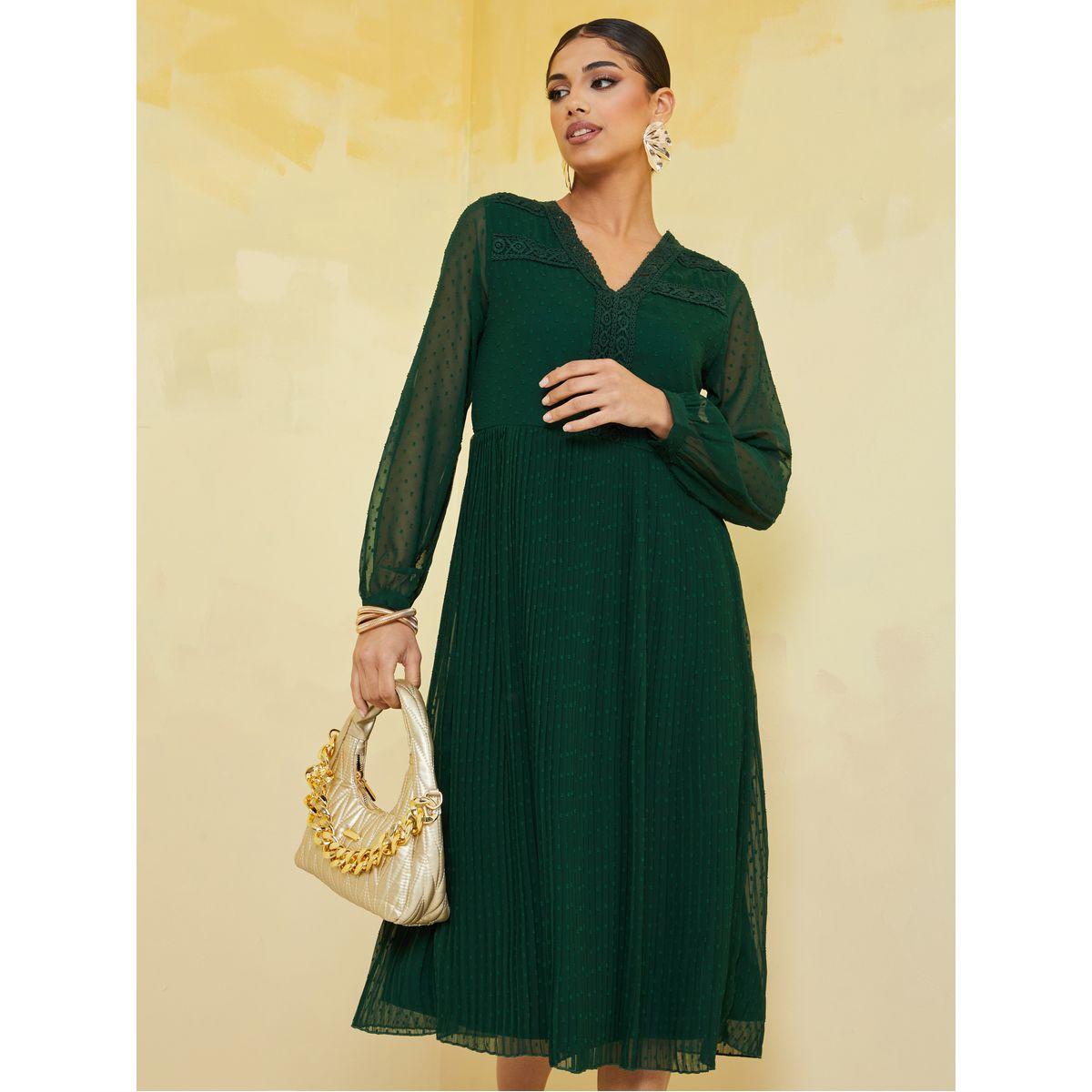 فستان ميدي بتداخلات مطرزة-women-clothing-dresses-image-1