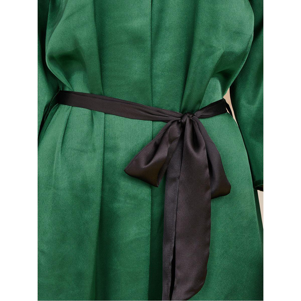 Styli High Neck A-Line Midi Dress with Tie Belt-women-clothing-dresses-image-3