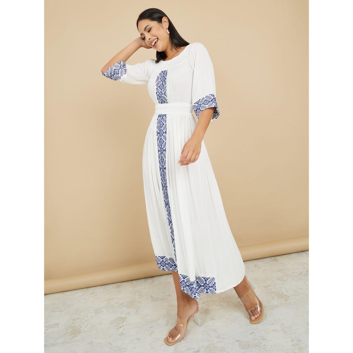 Styli Embroidered A-Line Maxi Dress-women-clothing-dresses-image-1