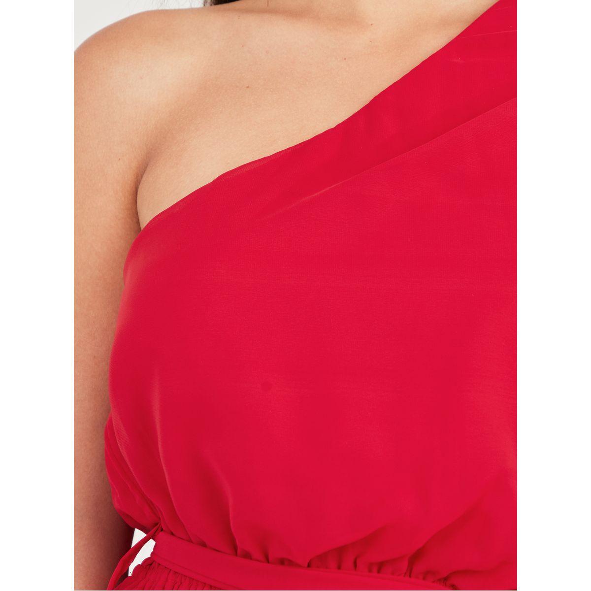 Styli One Shoulder Cape Sleeves A-Line Maxi Dress-women-clothing-dresses-image-3