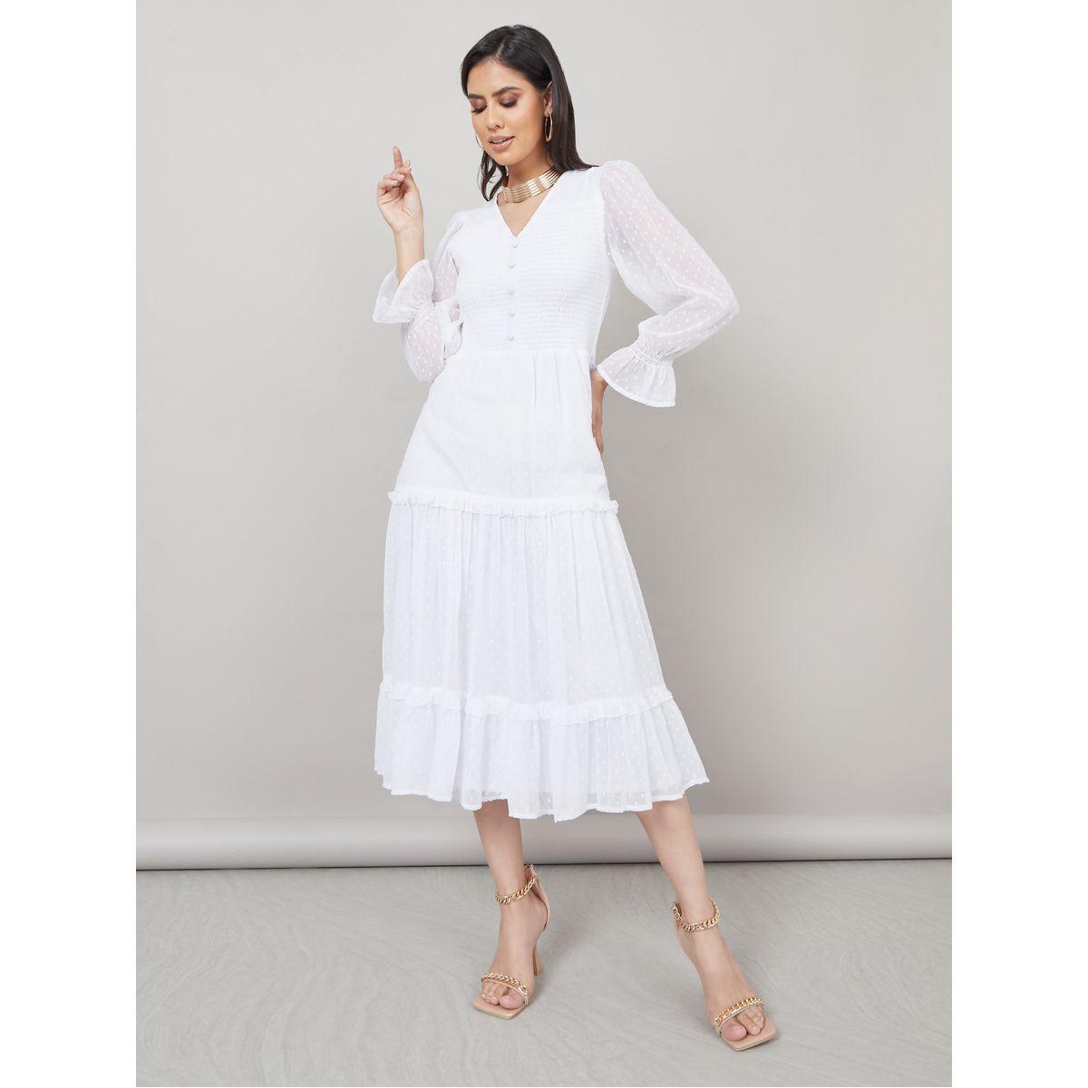 فستان ميدي مزين بكسرات-women-clothing-dresses-image-2