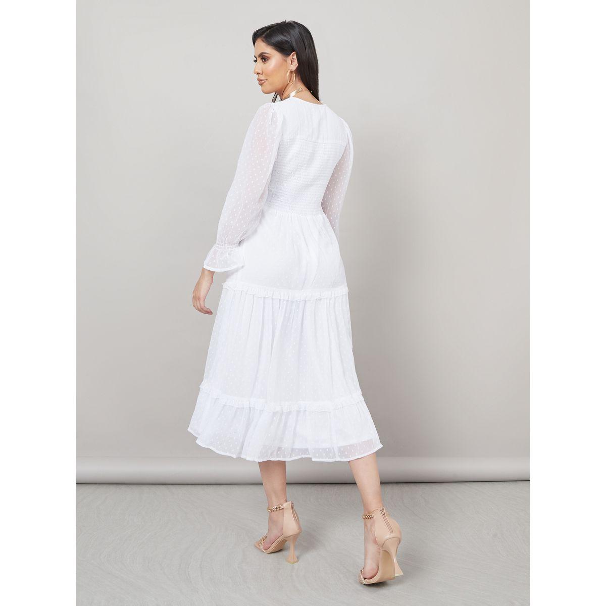 فستان ميدي مزين بكسرات-women-clothing-dresses-image-4