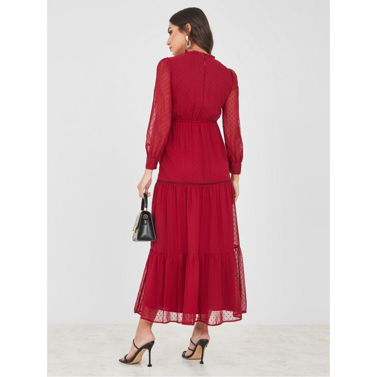 فستان طويل مزين بكسرات-women-clothing-dresses-image-4