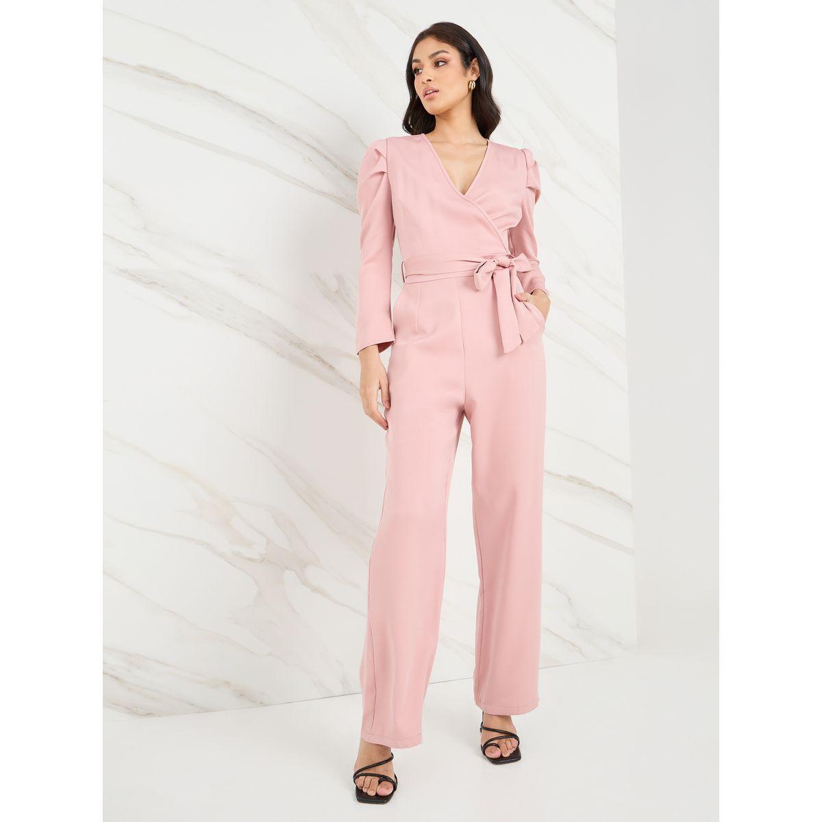 جمبسوت سادة بقصة أرجل مستقيمة-women-clothing-jumpsuits-image-1