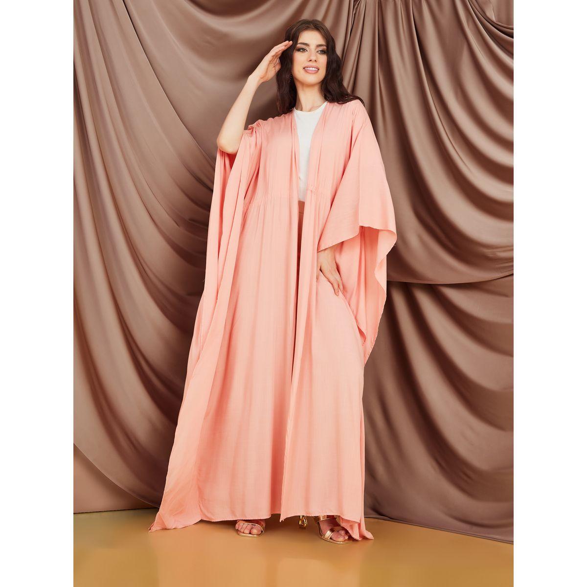 كيمونو طويل بقصة واسعة وأربطة-women-clothing-shirtsandblouses-shirts-image-2