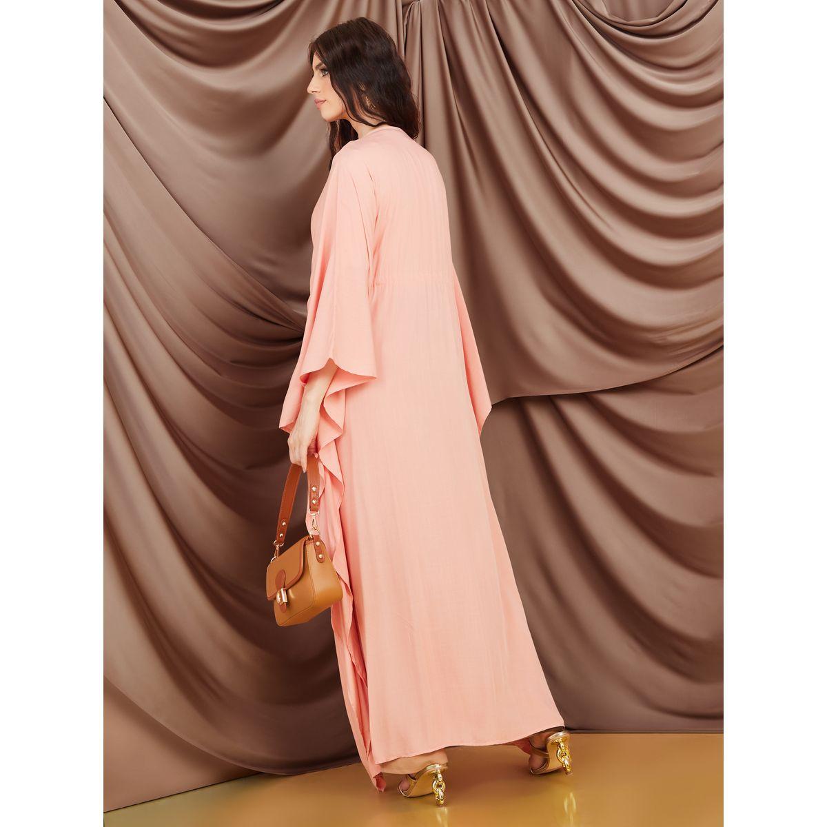 Styli Oversized Maxi Length Kimono with Drawstring-women-clothing-shirtsandblouses-shirts-image-5