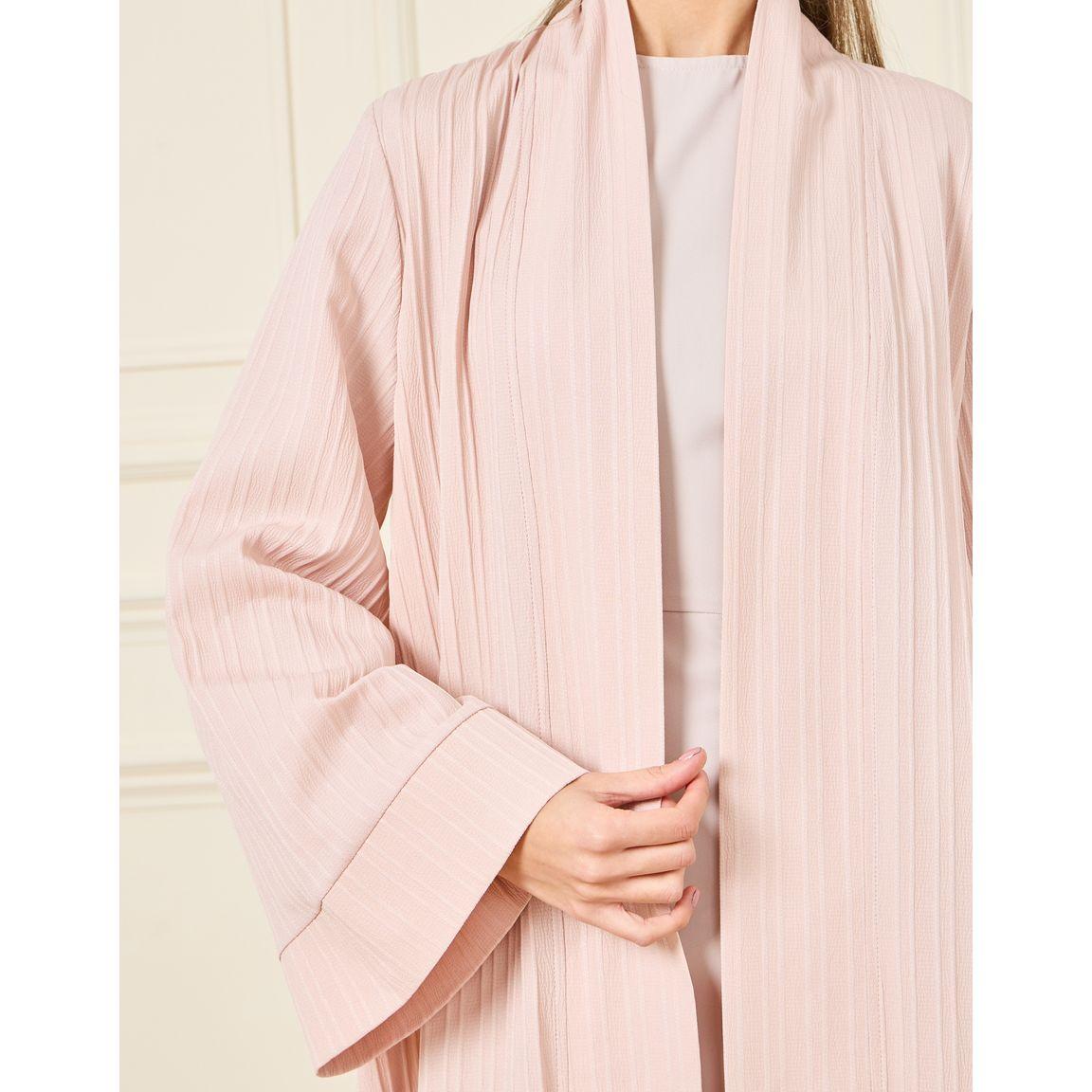 Styli Textured Regular Fit Maxi Length Kimono-women-clothing-shirtsandblouses-shirts-image-3