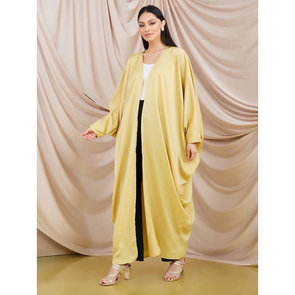 Styli Maxi Length Satin Oversized Kimono-women-clothing-shirtsandblouses-shirts-image-1