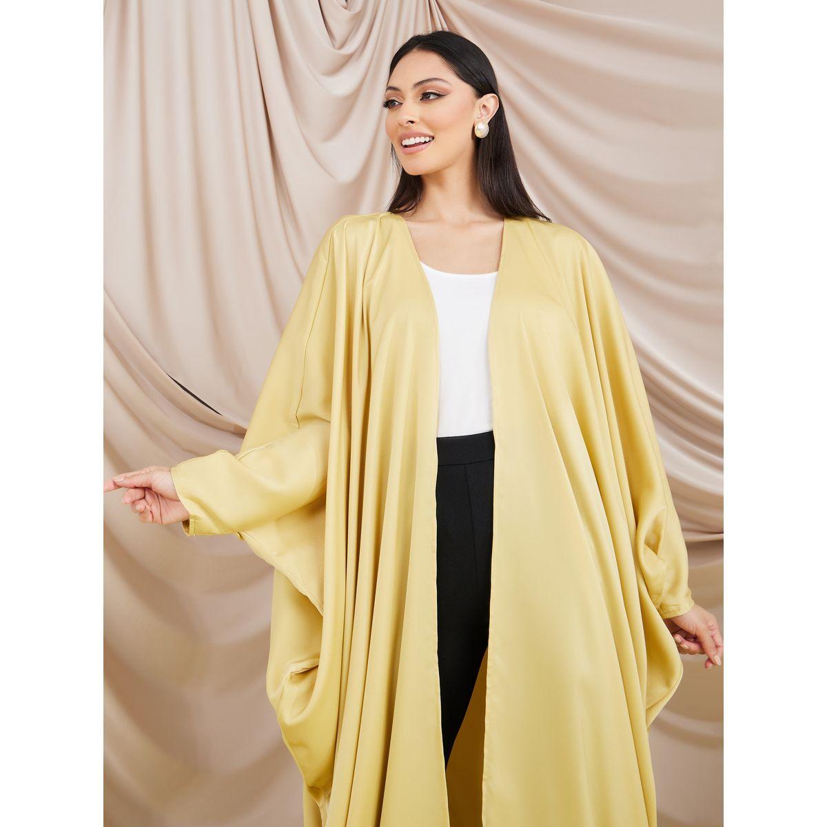 Styli Maxi Length Satin Oversized Kimono-women-clothing-shirtsandblouses-shirts-image-2