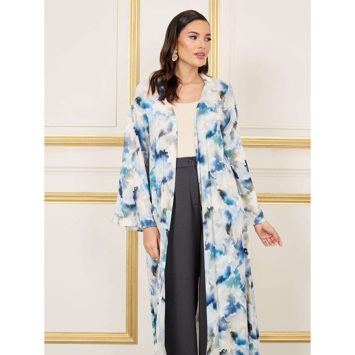 Styli Regular Fit Abstract Print Maxi Kimono-women-clothing-shirtsandblouses-shirts-image-2