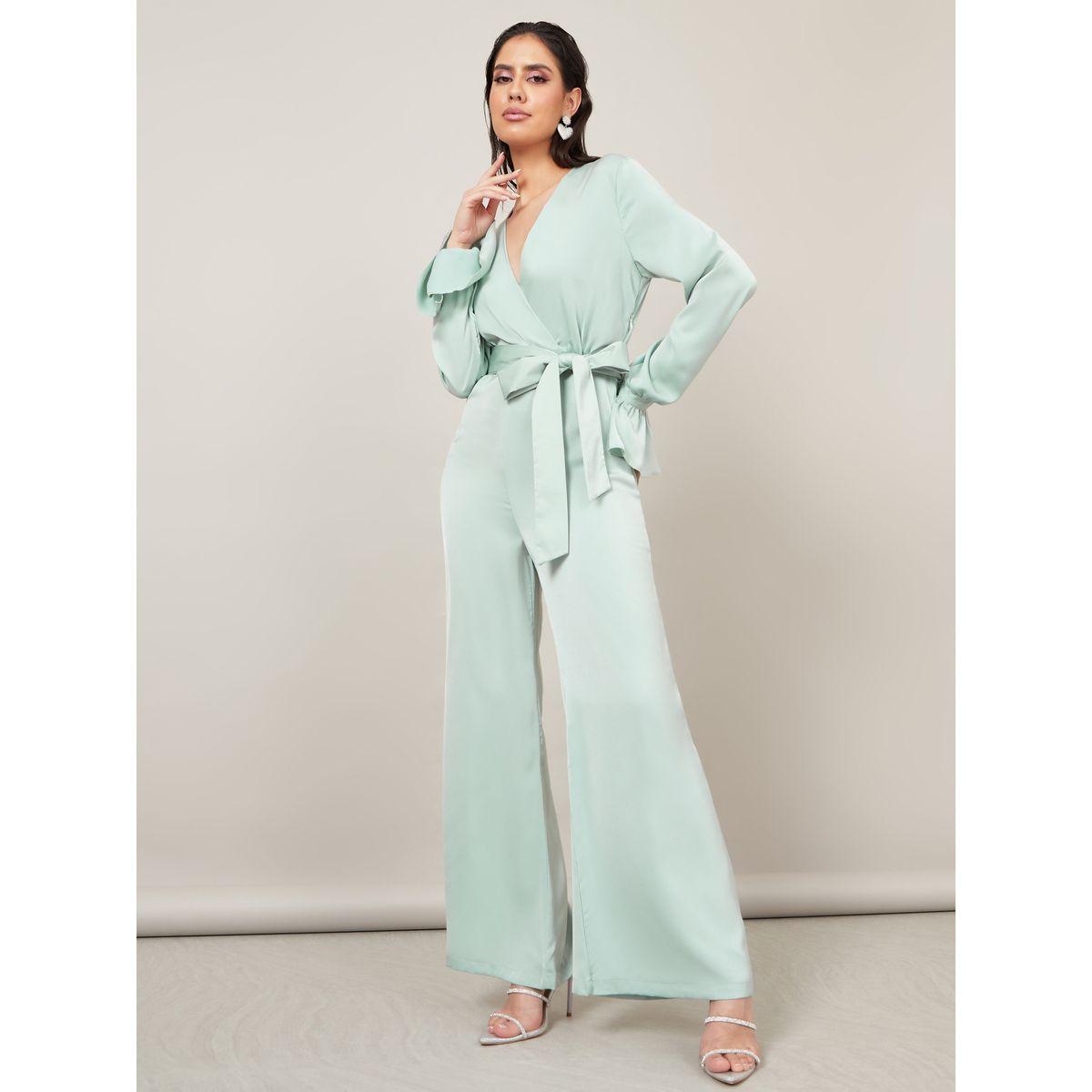 Styli Wide Leg Front Wrap Satin Jumpsuit-women-clothing-jumpsuits-image-1