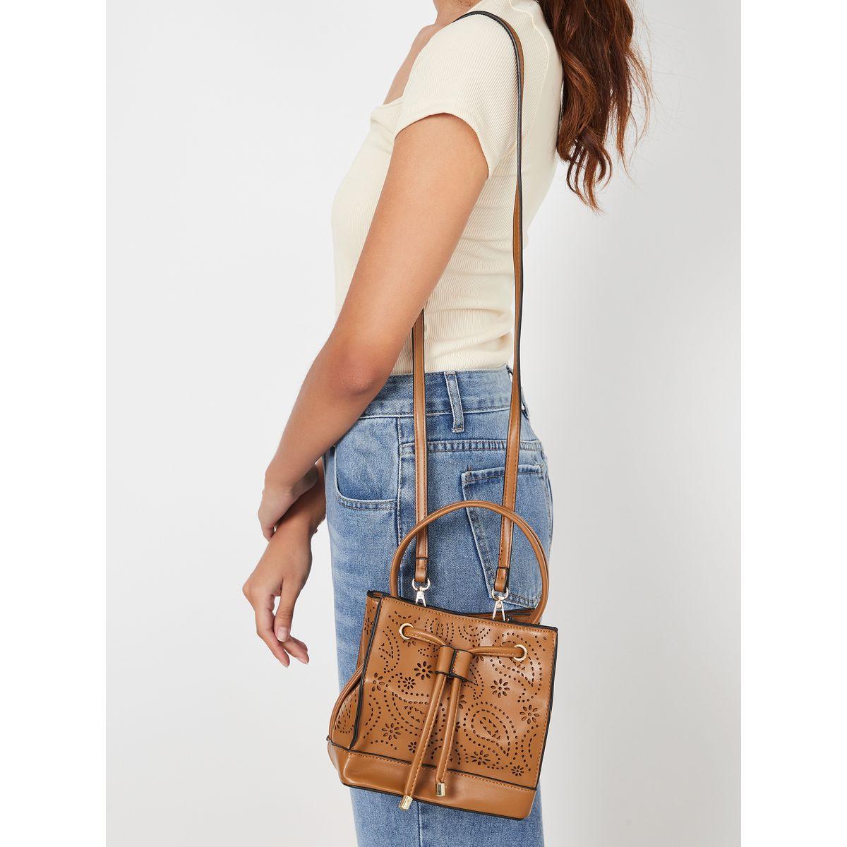 Styli Laser Cut-Out Pattern Detail Handbag-women-bagsandwallets-handbags-image-3