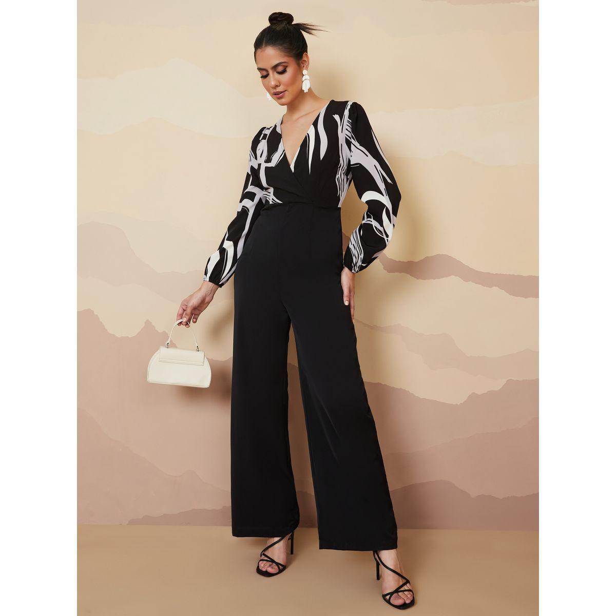 Styli Wide Leg Monochrome Print Jumpsuit-women-clothing-jumpsuits-image-1