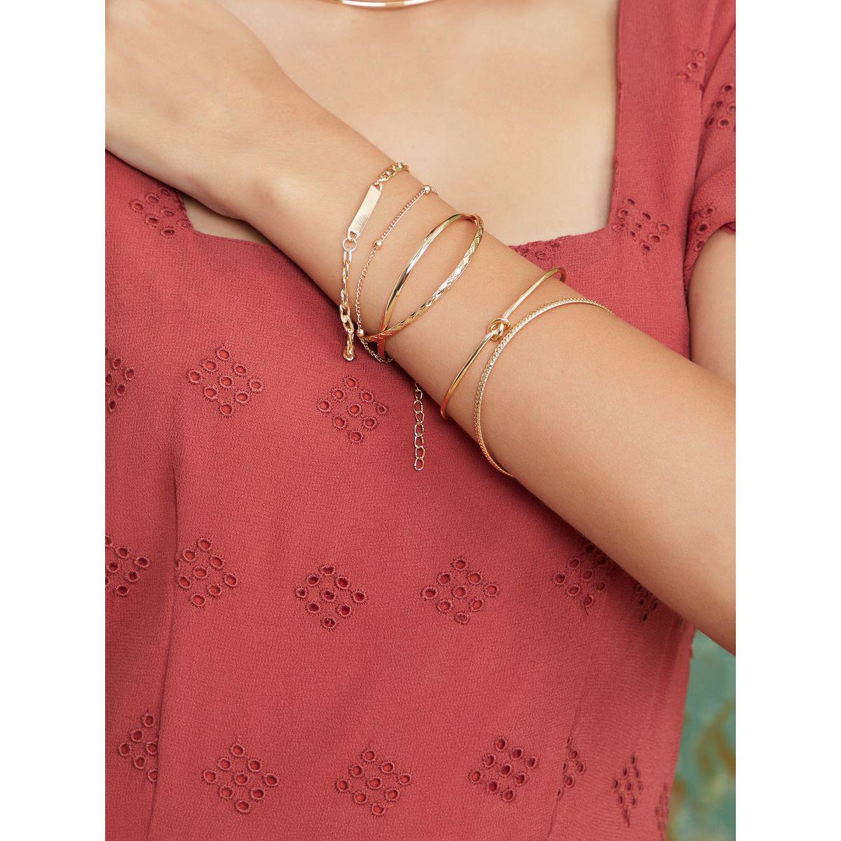 Styli Set of 6 - Bar Detail Assorted Bracelet-women-watchesandjewellery-jewellery-banglesandbracelets-image-2