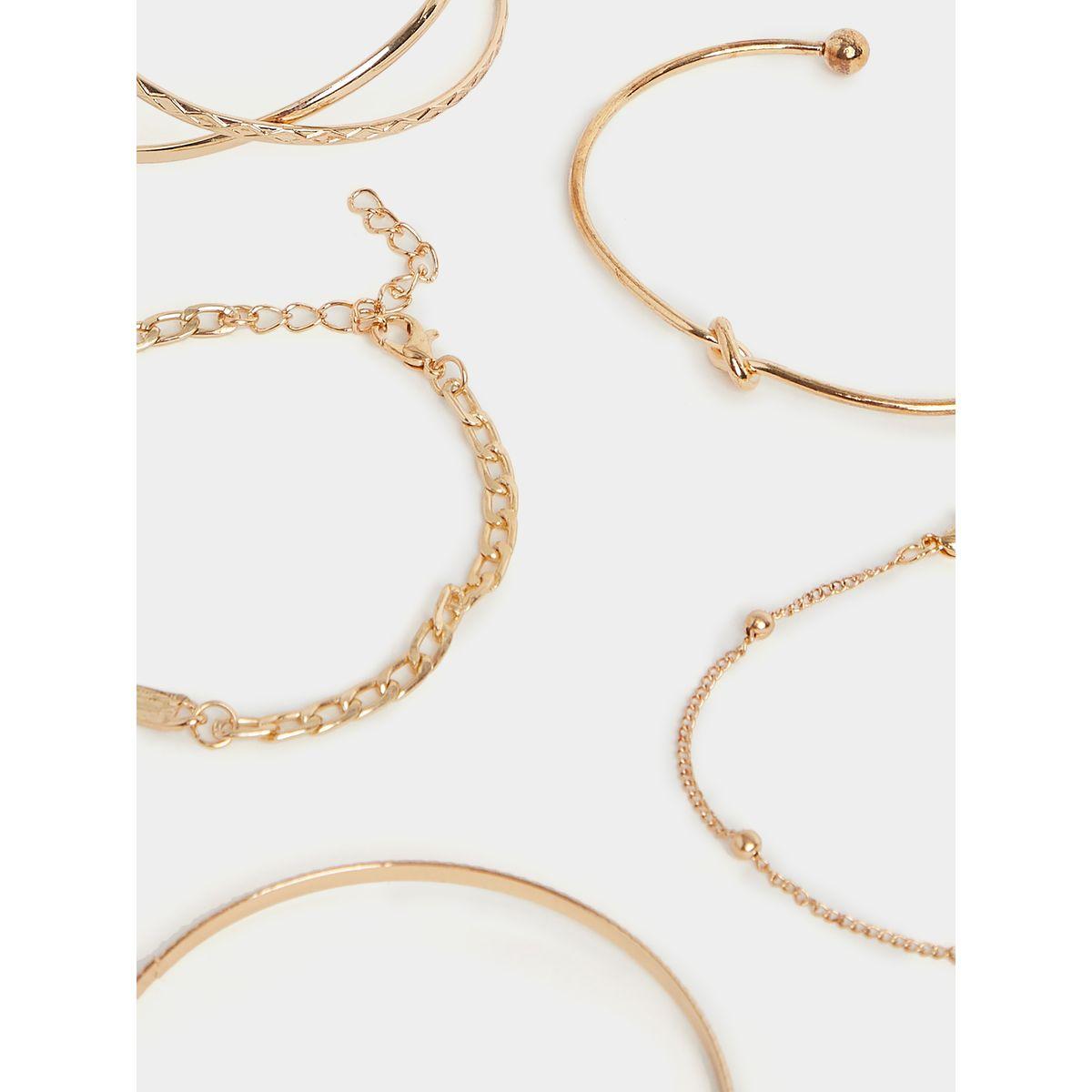 Styli Set of 6 - Bar Detail Assorted Bracelet-women-watchesandjewellery-jewellery-banglesandbracelets-image-3