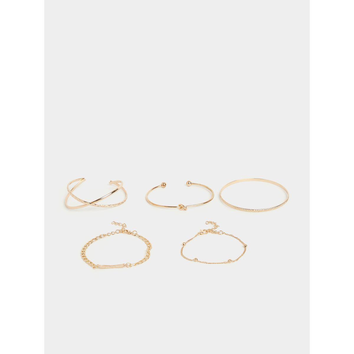 Styli Set of 6 - Bar Detail Assorted Bracelet-women-watchesandjewellery-jewellery-banglesandbracelets-image-4