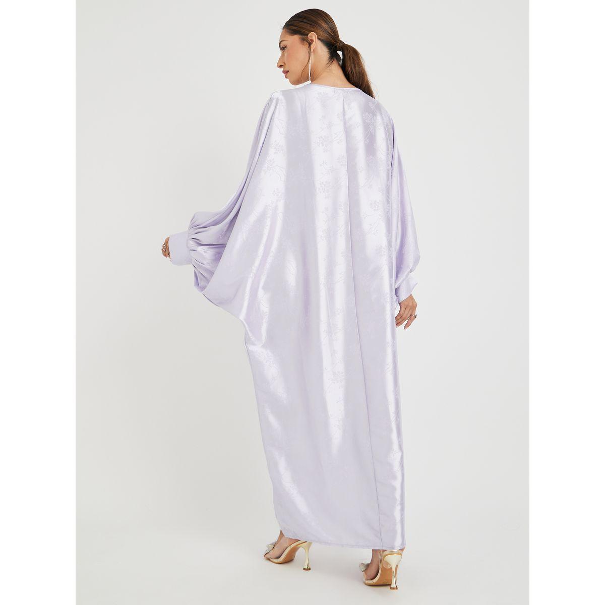 قفطان جاكار بأكمام خفاش-women-arabicclothing-kaftan-image-4