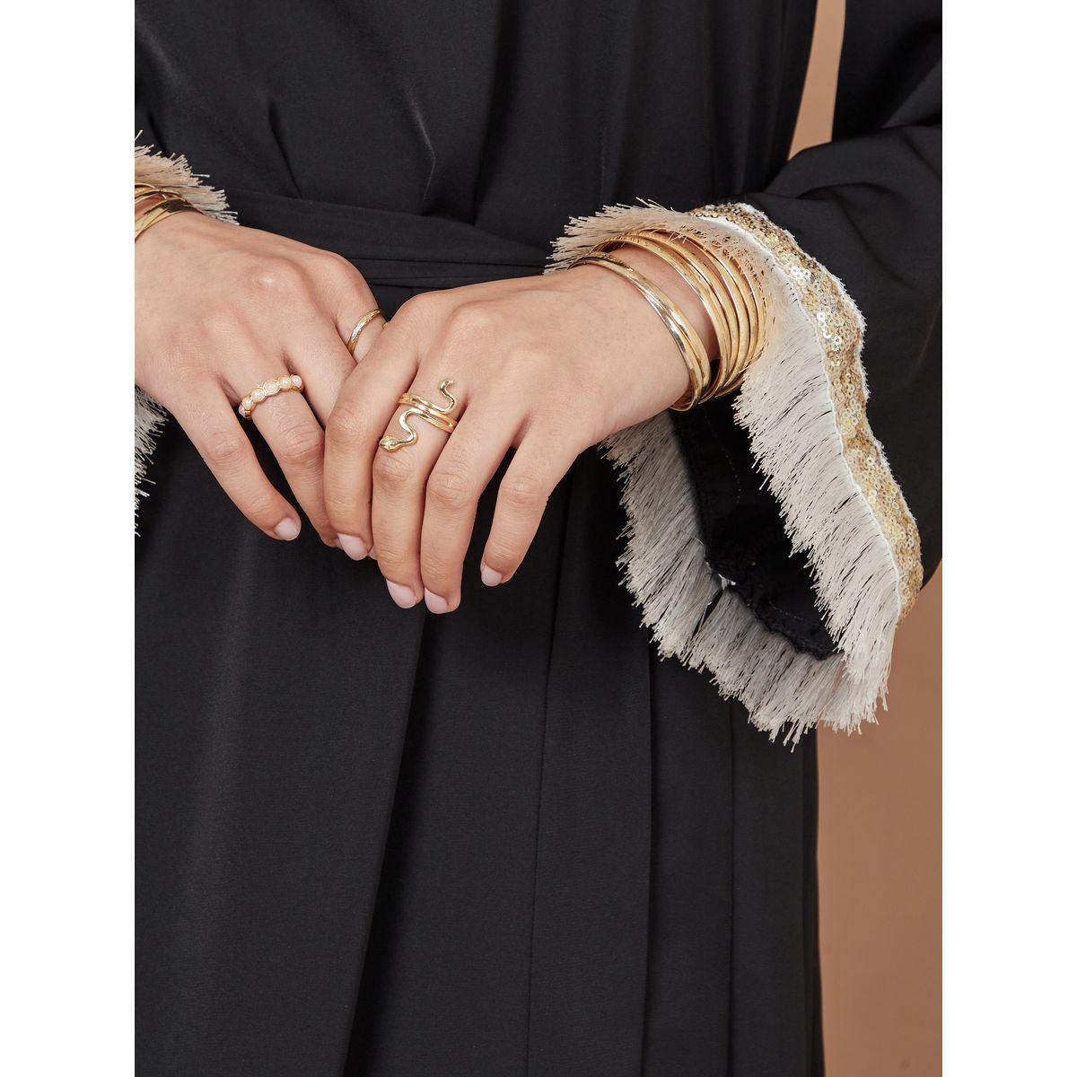 جلابية بأكمام مزينة بشراشيب وترتر-women-arabicclothing-jalabiyas-image-3