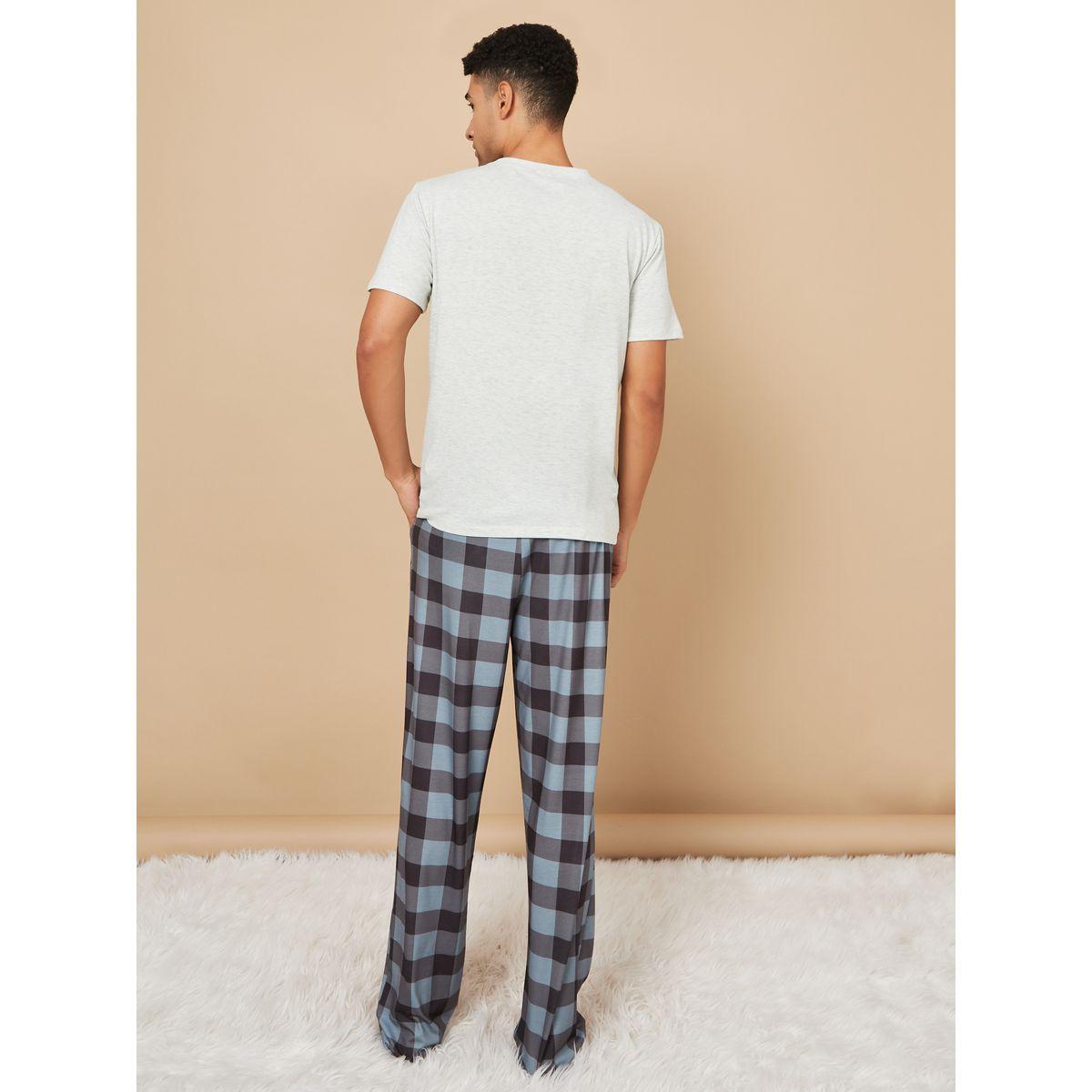 طقم بيجاما من ( تيشيرت + بنطال )-men-clothing-nightwear-sets-image-1