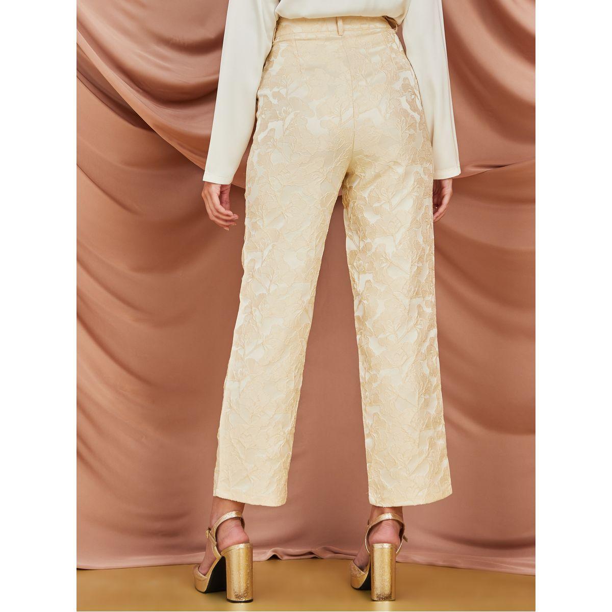 Styli Jacquard Straight Leg Trousers-women-clothing-bottoms-trousers-image-4