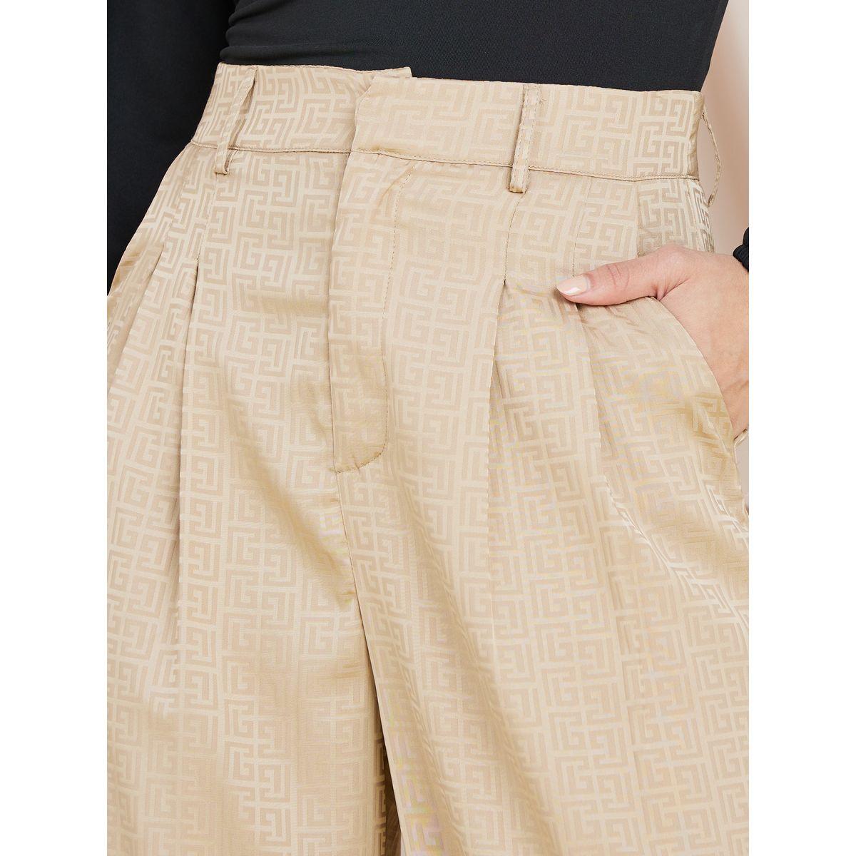 Styli Wide Leg Jacquard Trousers-women-clothing-bottoms-trousers-image-3
