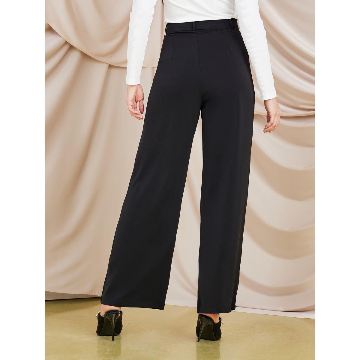 Styli High Waist Wide Leg Belted Trousers-women-clothing-bottoms-trousers-image-4