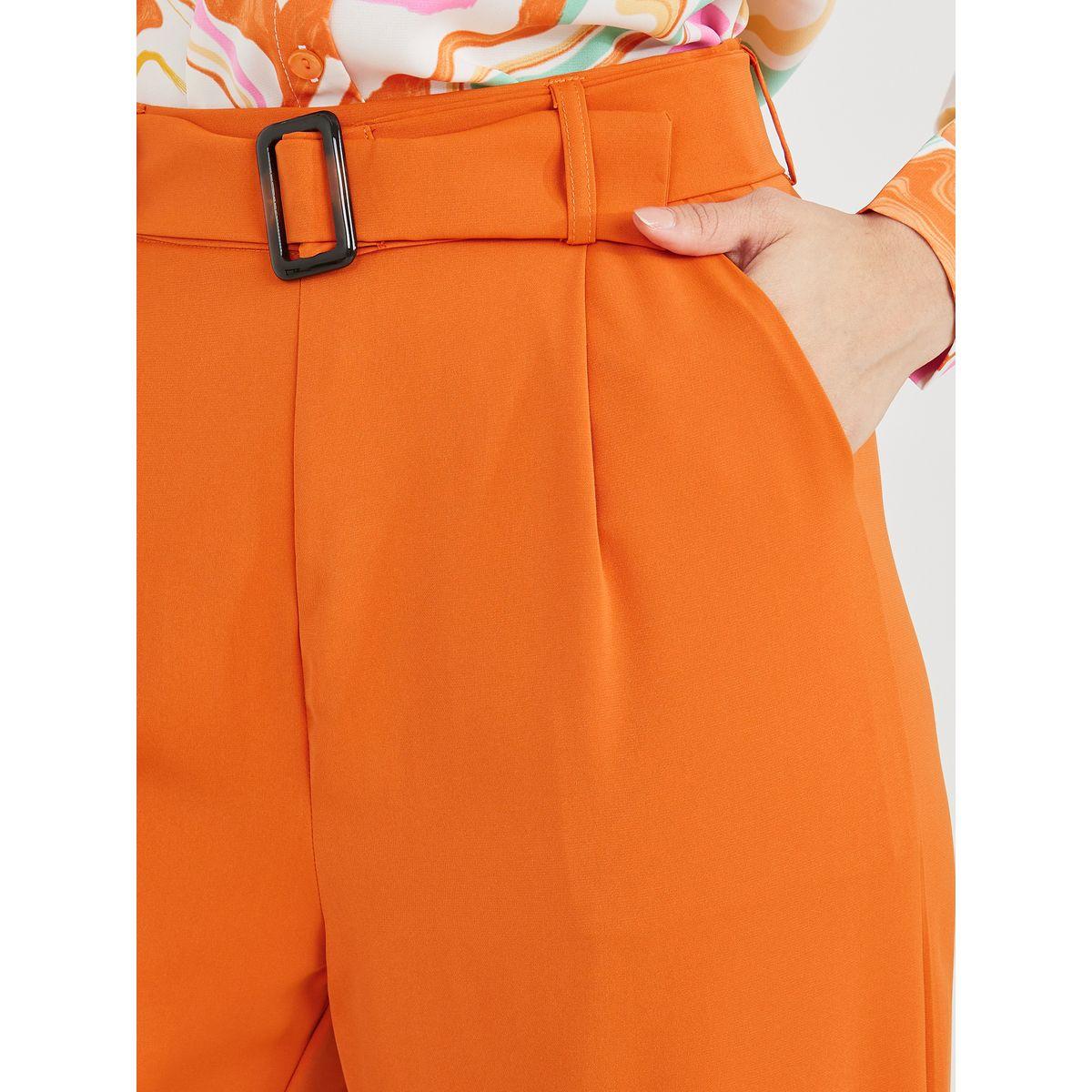 Styli High Waist Wide Leg Belted Solid Pants-women-clothing-bottoms-trousers-image-3