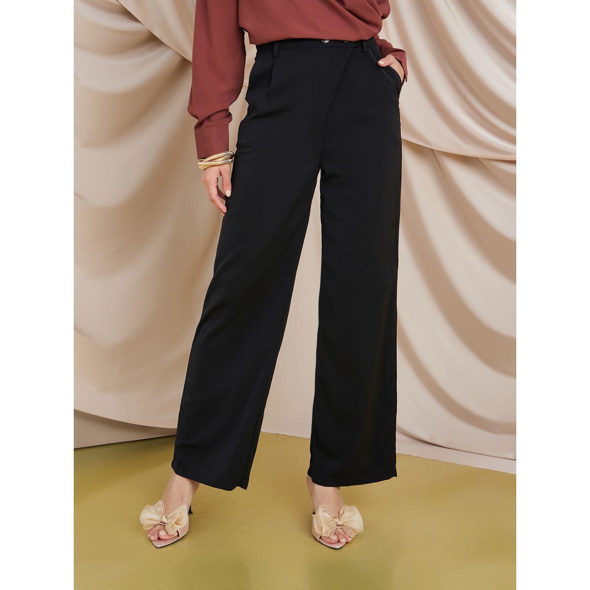 بنطال كاجوال بقصة واسعة-women-clothing-bottoms-trousers-image-1