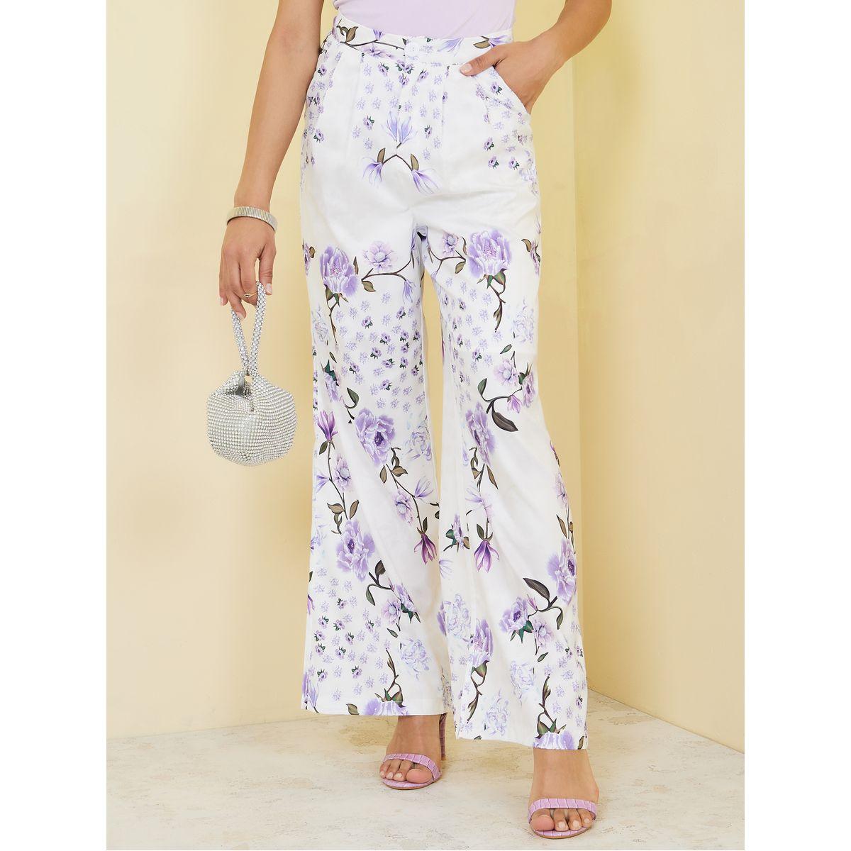 Styli Floral Print Wide Leg Trouser-women-clothing-bottoms-trousers-image-1